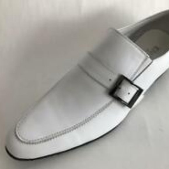 NWB FIESSO ENCORE GENUINE LEATHER DRESS WHTE SHOES SUIT WEDDING genuine FI3225 - Picture 2 of 4